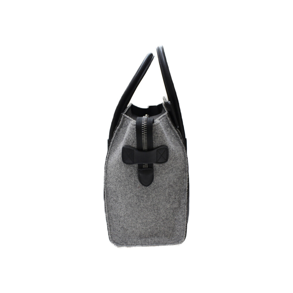 Celine bag Classic leather Shopper black yellow handbag Luggage felt gray - Picture 1 of 7